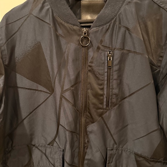 Blank NYC Black Geometric Bomber Jacket - Picture 2 of 14